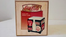 Coca-Cola Wood Memo Cube-CLEAN BRAND NEW-ONLY ONE ON EBAY! Cool Coke Collectible