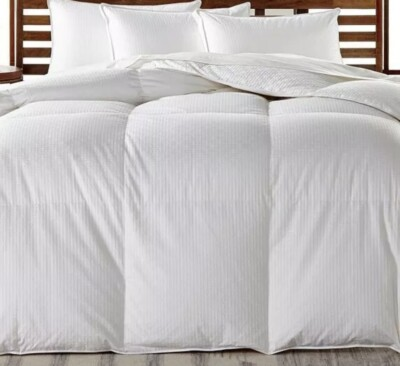 #ad Hotel Collection Goose Down Medium Weight King White Comforter New $289.99