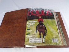 Vintage EQUUS Magazines w/Binder Full Year Jan 1990-Dec 1990 Issues #147-158 B25