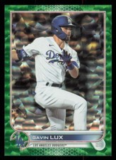 2022 Topps Series 2 Gavin Lux Green Ice SP /499 Los Angeles Dodgers #389