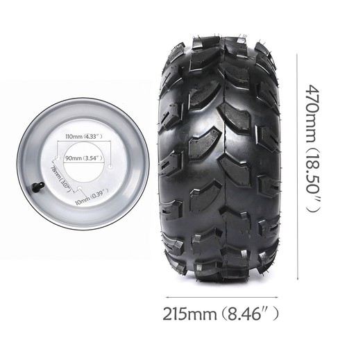 6" 7" 8" 10" Go Kart Wheel Tire Rim 3 or 4 Stud Pattern ATV Quad Buggy Golf Cart - 第 30/48 張圖片