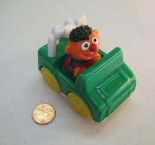 Vtg Sesame Street Ernie Green Jeep Toy Car Jim Henson Productions Tyco Toy 1993