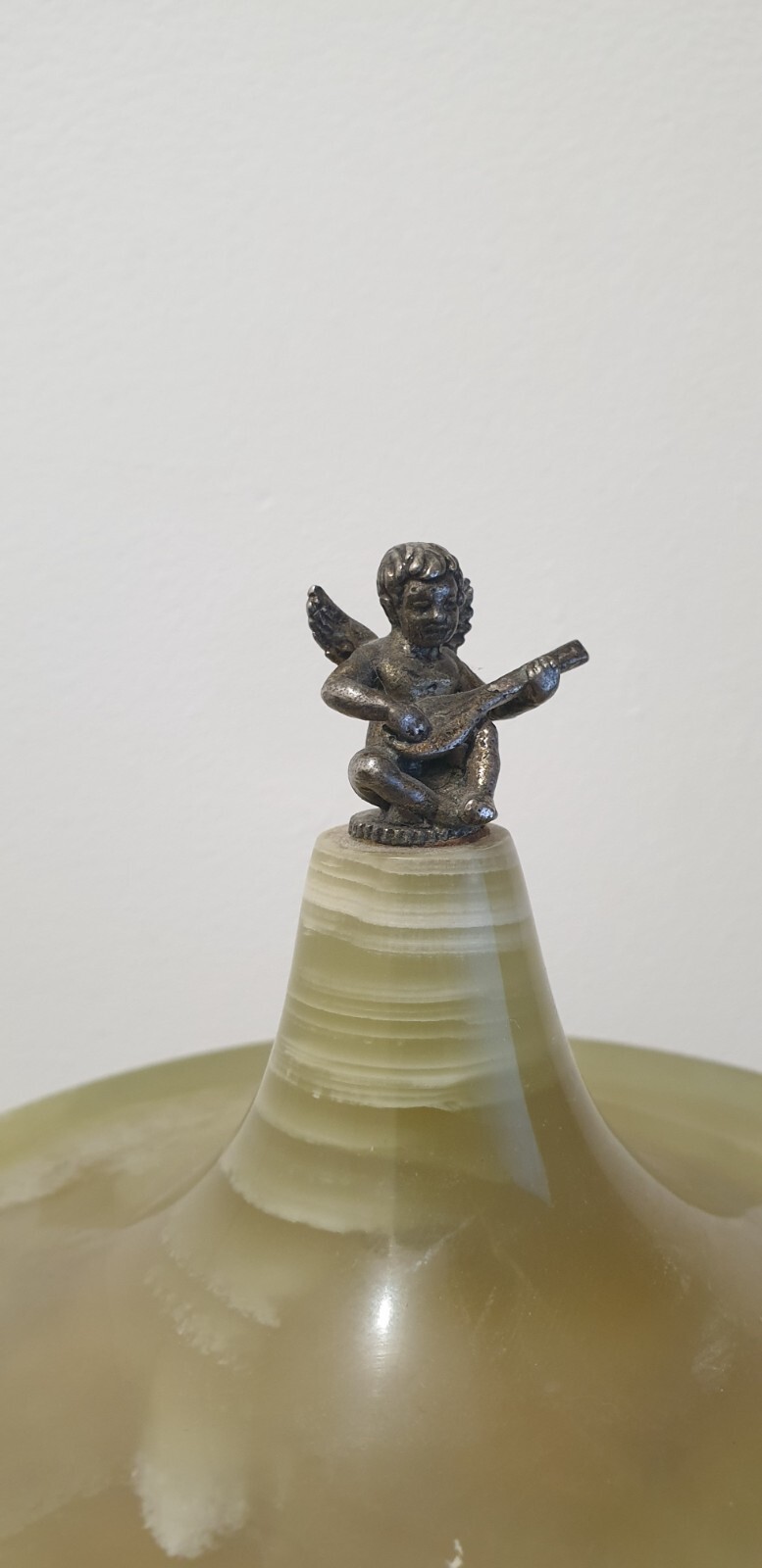 Italian Vintage Onyx Green and Lipstick Cigarette Holder Carousel Music Box eBay