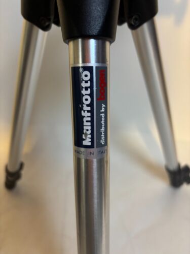 MANFROTTO 3001N Pro Camera Support Tripod w/ Bogen 3025 3D Head Italy - Picture 2 of 11