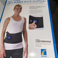 Ossur Airform Inflatable Air Back Support for Chronic Lower Back Pain, Sciatica