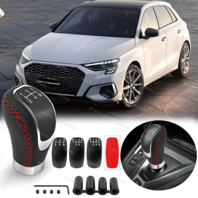 5/6 Speed Manual Car Gear Shift Knob Shifter Lever Handle Stick For AUDI A4 Q5