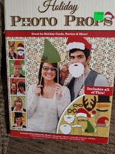 Holiday Photo Booth Props For Holiday Cards Parties Santa Hat Elf Reindeer