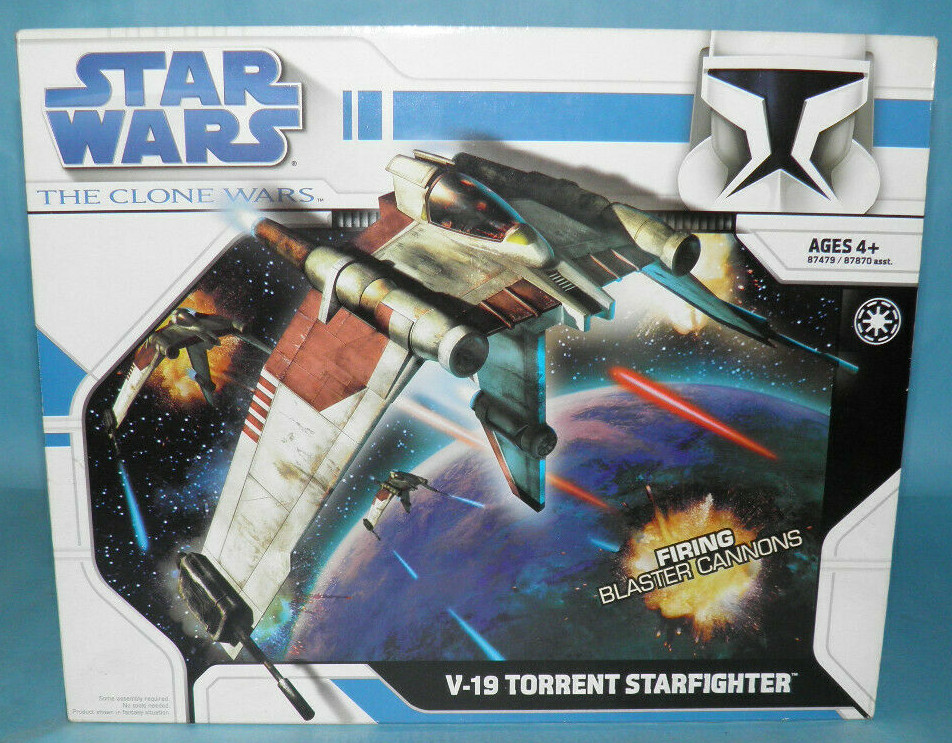 Hasbro 2008 Star Wars Clone Wars V-19 Torrent Starfighter | eBay