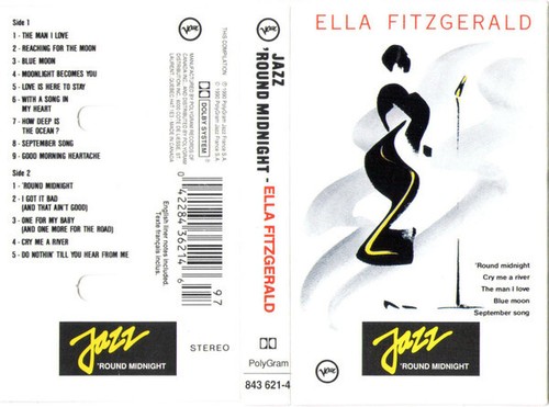 Ella Fitzgerald - Jazz 'Round Midnight (Cass, Comp, Dol) - Afbeelding 1 van 1