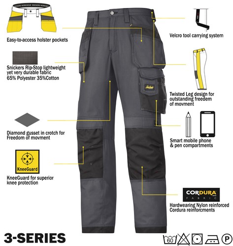 Snickers 3213 Ripstop Trousers 