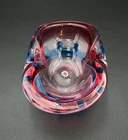 Rare Vintage Fratelli Toso Murano Venetian Art Glass Kings Crown Ashtray Bowl