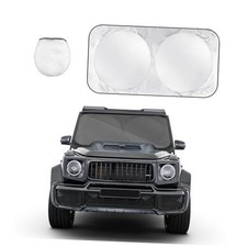 povtii Car Windshield Sun Shade, Foldable Front Window 29 59 inches, Medium