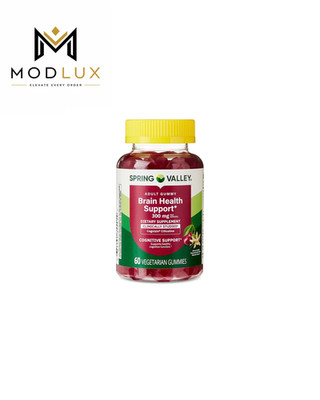 Spring Valley Brain Health Gummies Cognizin Citicoline 300 mg 60 Count 