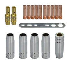 RIVERWELD MIG MAG Contact Tips .035" 0.9mm M6 140.0177 Tips Holder Difuser 00...