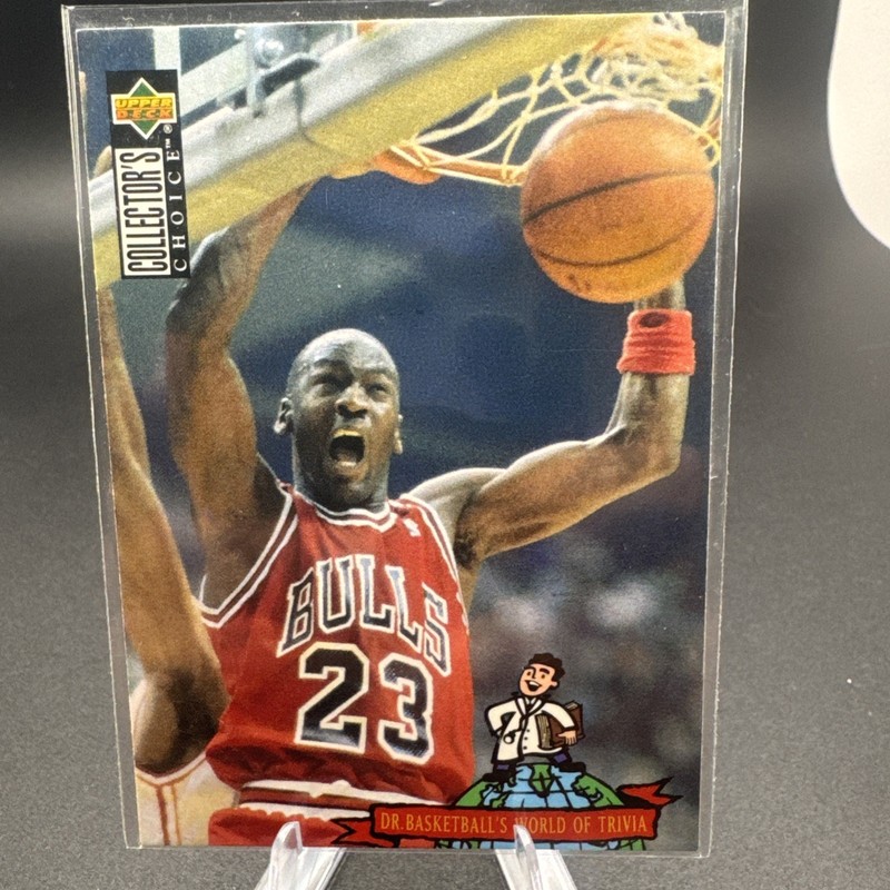 1994-95 UD Collector's Choice Dr. Basketballs World of Trivia Michael Jordan 402