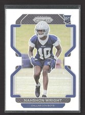 2021 Panini Prizm Nahshon Wright #438 RC