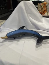 Dolphin Dish Featuring Blue Colored Dolphin