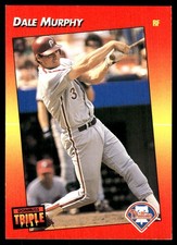 Dale Murphy 1992 Triple Play #260 Phillies MLB READ FREE SHIPPING AutographDen