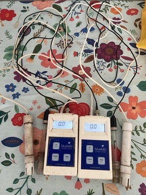 2x Bluelab Combo Meter (pH/EC/Temp) - Used, Tested Working + Bonus pH Probe