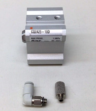SMC CQ2A25-10D Air Cylinder 25mm Bore Short Stroke Fittings Included