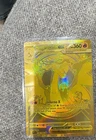 Pokemon Card Mega Charizard X Ex 130/094 Gold Hyper Rare Paldean Fates Nm...