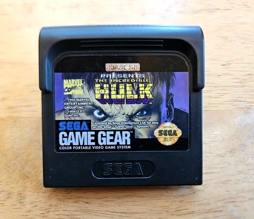 Sega Game Gear - Incredible Hulk - (GOOD, Tested & Guaranteed) Marvel Video Game