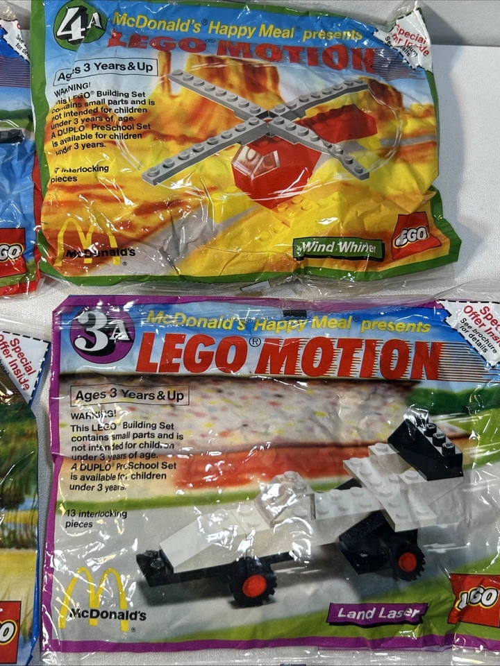 Juguetes de movimiento Lego McDonald’s 1989 vintage, 1A 2A 3A y 4A sellados  Foto 4 de 4