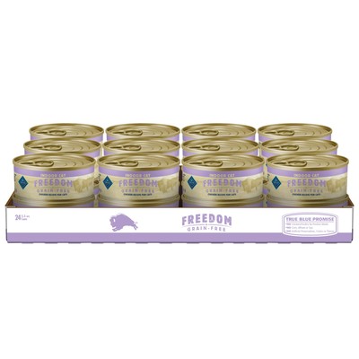Blue Buffalo Freedom Grain Free Wet Cat Food Chicken 5.5 oz Pack of 24 Cans