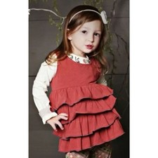 NEW Matilda Jane girls shirt 4 Garnet Lizzy layered top tank red ruffle You  Me