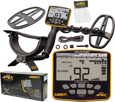 ACE Apex Metal Detector with 6x11 DD Viper Coil - 20kHz Sensitivity