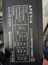 Apevia 1000W Prestige Power ATX-PR1000W 80 Plus Gold Non Modular Power Supply