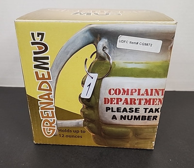 Grenade Mug Big Mouth Inc. 12 oz. Coffee Mug Complaint Department New