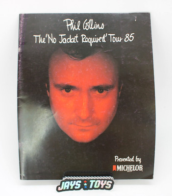 Phil Collins The 'No Jacket Required' Tour 85 Program Book Michelob Beer