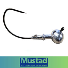 Football Weedless Bass Fishing Jig UnPainted Mustad Wide Gap Hook 50 Pack