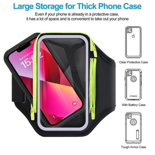Cell Phone Armbands for Running, iPhone 16 pro max Running Armband for Runnin... - 第 5/9 張圖片