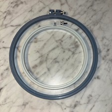 Boye Plastic Embroidery Hoops Set 8 Inch Blue and 6 Inch White Made in USA