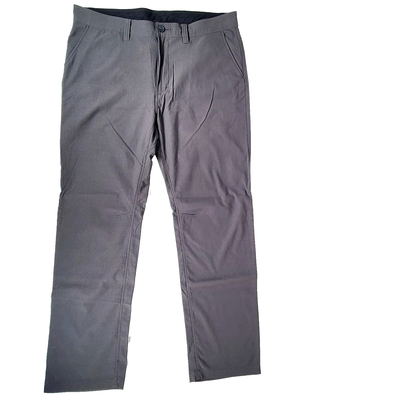 Prana Pants Men 38x32 Gray Alameda Nylon Cargo Tech Straight Leg Hiking Stretch