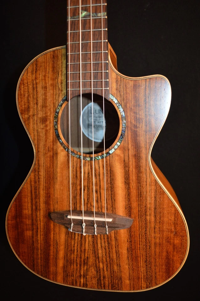 Luna High Tide Ovangkol Tenor Ukulele w/Gig Bag - Brand New Old Stk/B-Stock - Image 2 of 4