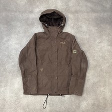 Jack Wolfskin Rain Jacket Womens Large Hiking Outdoor Coat , Brown