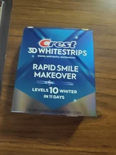 crest 3d whitestrips Rapid Smile Makeover 10 Levels Whiter