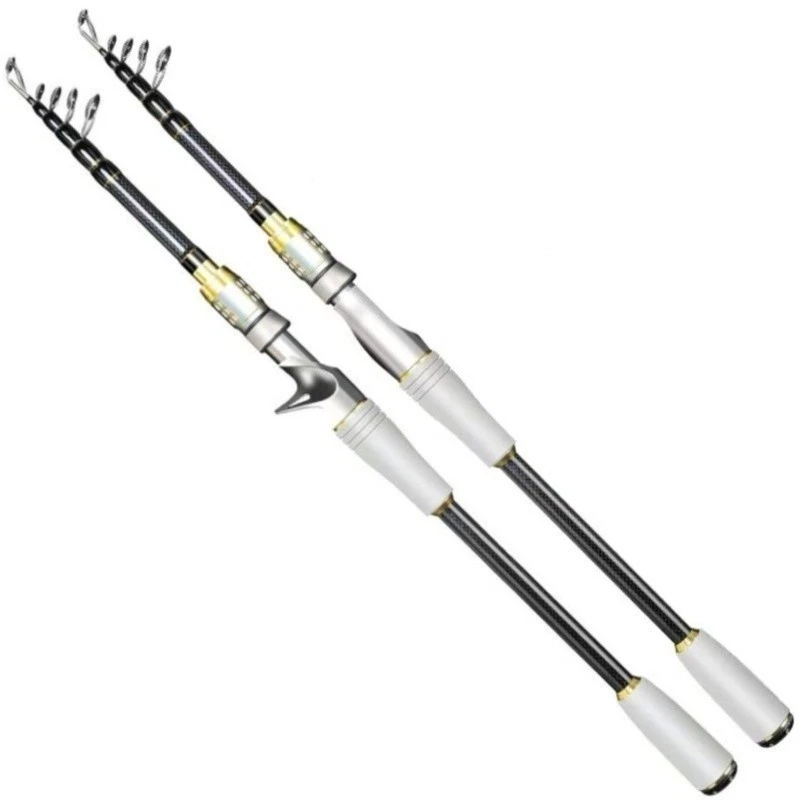 Telescopic Fishing Rod Carbon Fiber Spinning Casting Rod High Sensitivity Rod