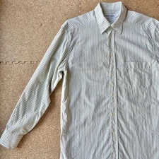 GIORGIO ARMANI 90s Vintage Striped Shirt in Mint Green rare Men's From Japan
