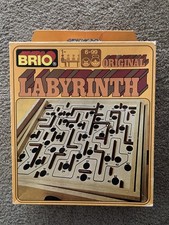 VTG Brio Labyrinth Wooden Board Game Sweden 35310 Maze Box NO Balls