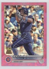 2022 Topps Chrome Logofractor Edition Pink Refractor /199 Patrick Wisdom #87 5y3