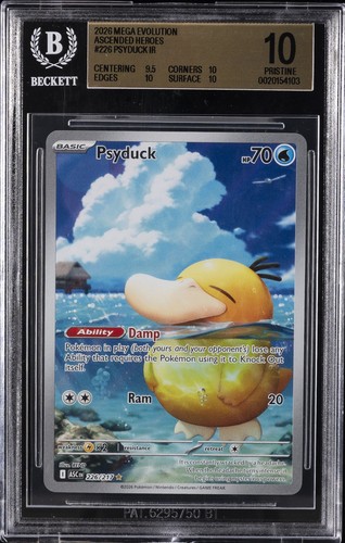 2026 POKEMON ASCENDED HEROES ILLUSTRATION RARE #226 PSYDUCK BGS 10