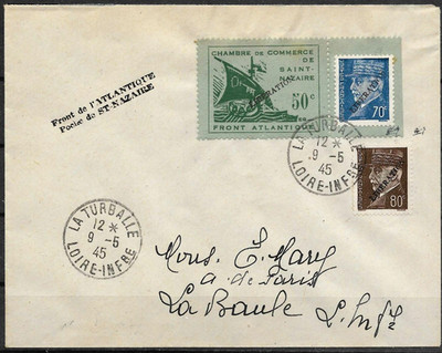 St. Nazaire 1945, Fernbrief MiF Liberation nach La Baule