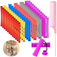 WILLBOND 48 Pcs Perm Rods for Short Hair,6 Sizes,6 Colors