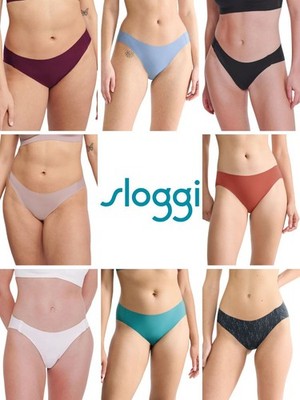 sloggi ZERO Feel High Leg Brief Mid Rise Knickers Seamless Underwear Lingerie