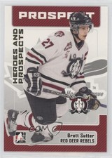 2006-07 ITG Heroes and Prospects Brett Sutter #123 t3w