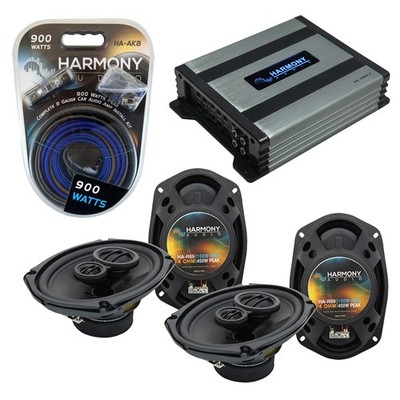 Dodge Charger 2005-2010 Factory Speaker Upgrade Harmony (2) R69 & HA-A400.4 Amp